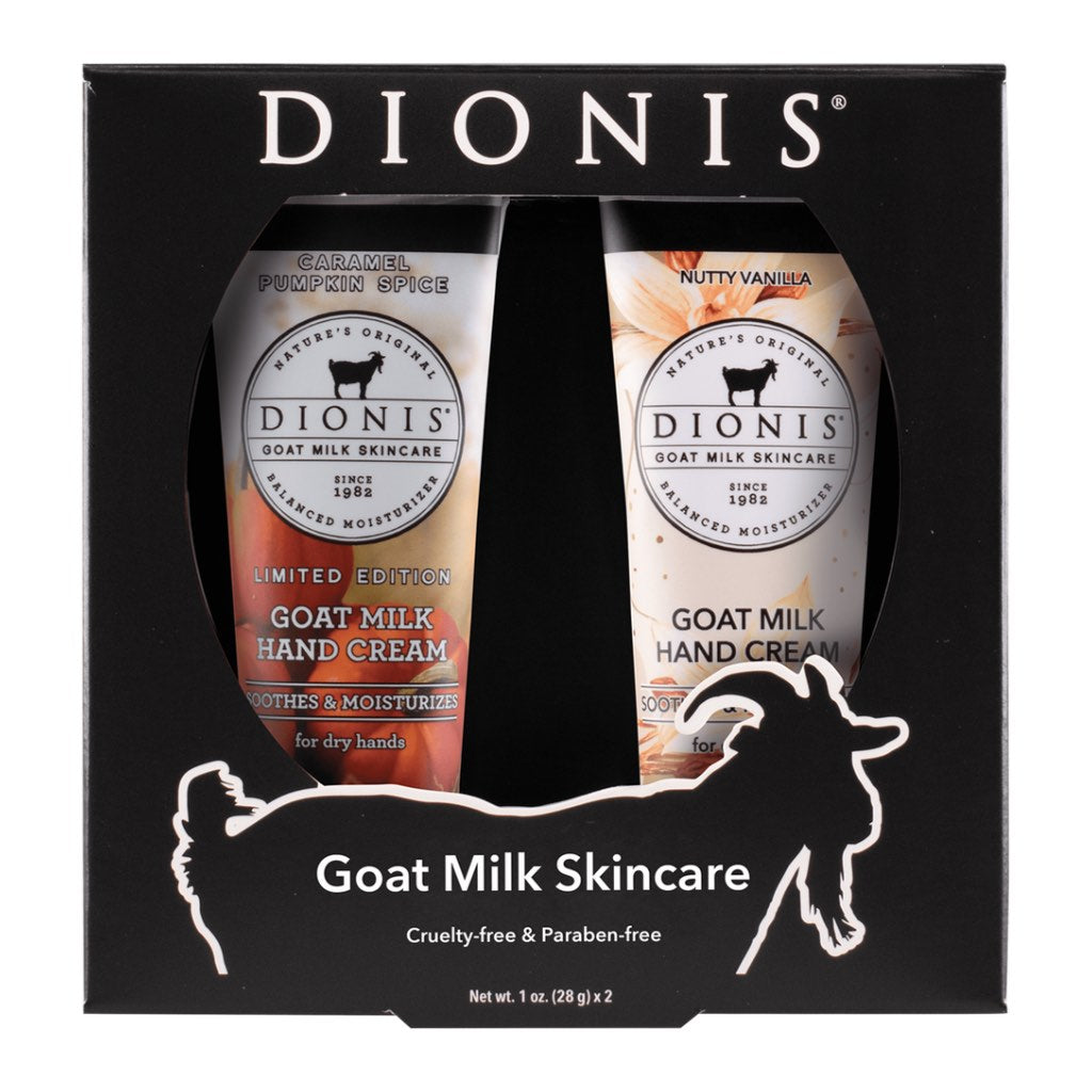 Dionis Goat Milk Gift Set Nutty Vanilla / Caramel Pumpkin Spice Duo