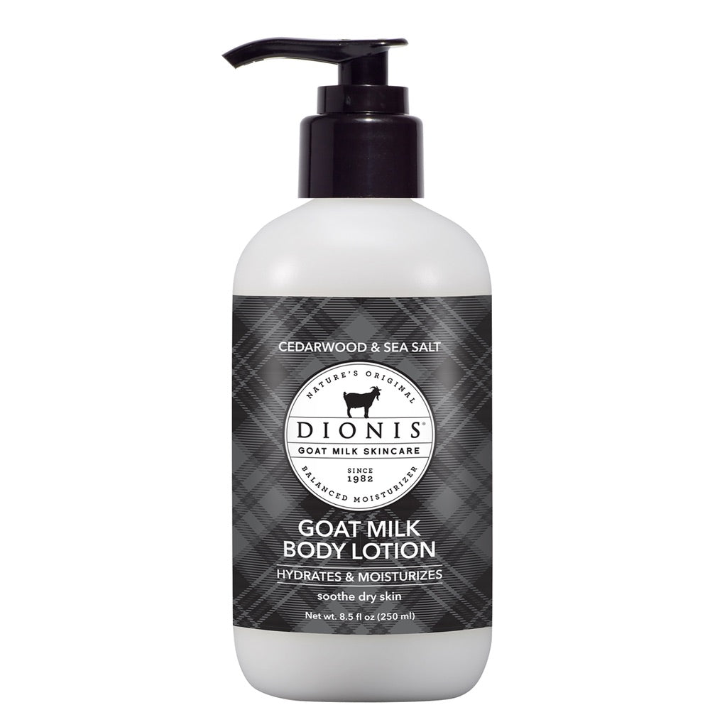 Dionis Goat Milk Body Moisturizer - Cedarwood & Sea Salt For Men 8.5 oz.