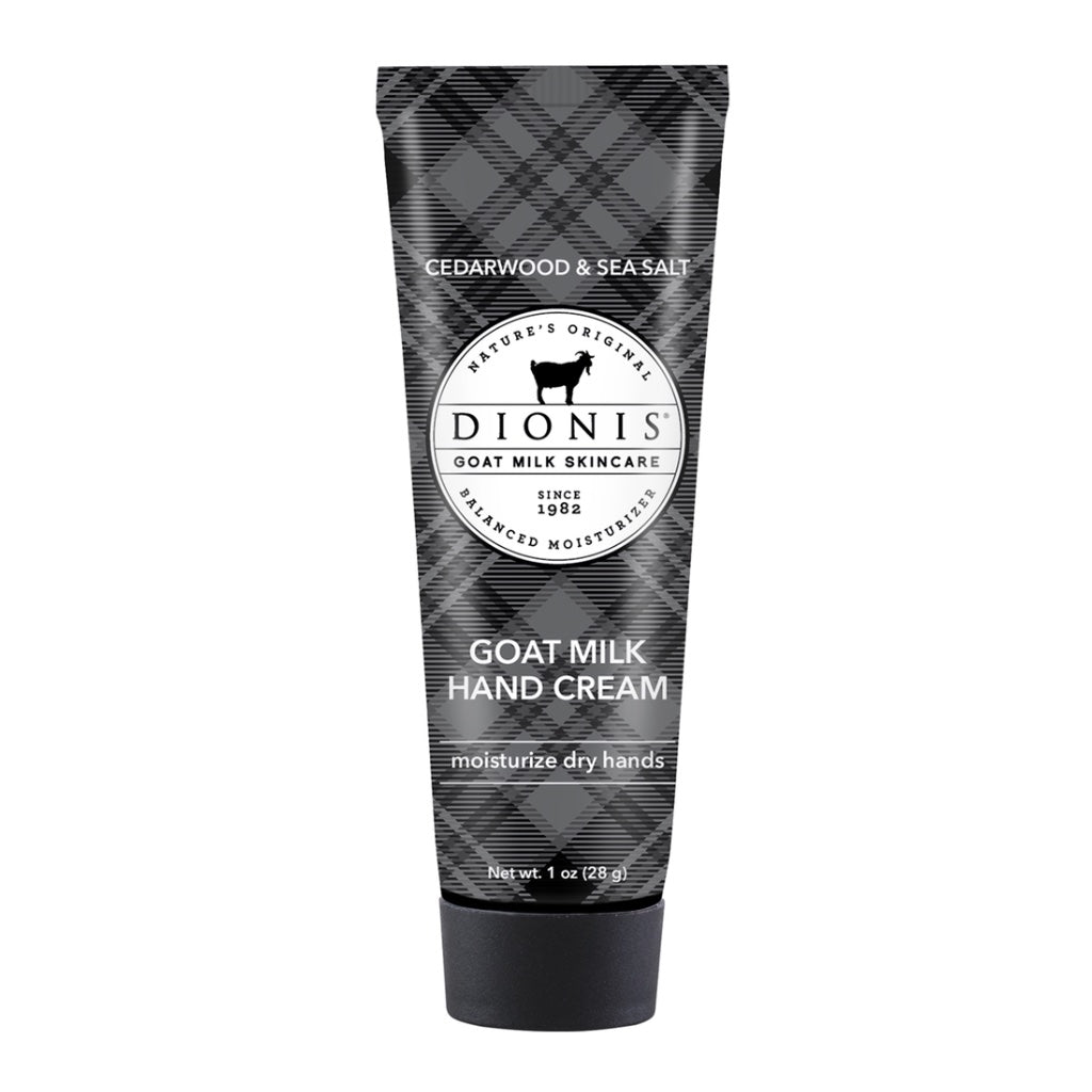 Dionis Goat Milk Men's Hand Cream - Cedarwood & Sea Salt 1 oz.