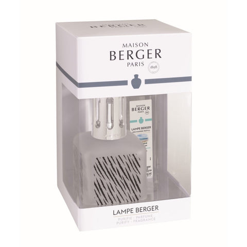 Ice Cube Glass Lampe Berger Gift Set - Zebra