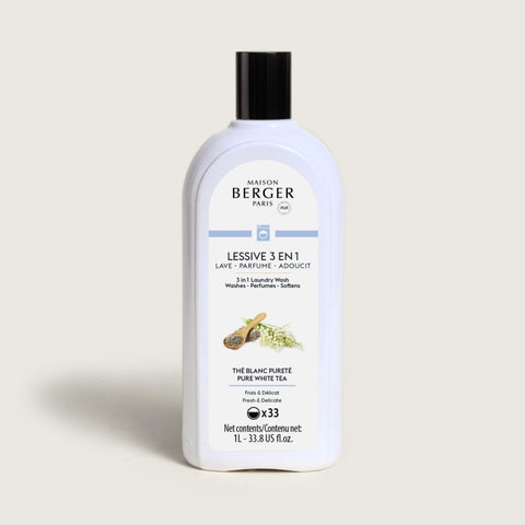 Maison Berger 3 in 1 Laundry Wash - Pure White Tea 1 Liter