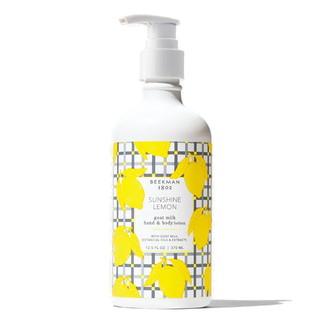 Beekman 1802 Goat Milk Hand & Body Lotion - Sunshine Lemon 12.5 oz.