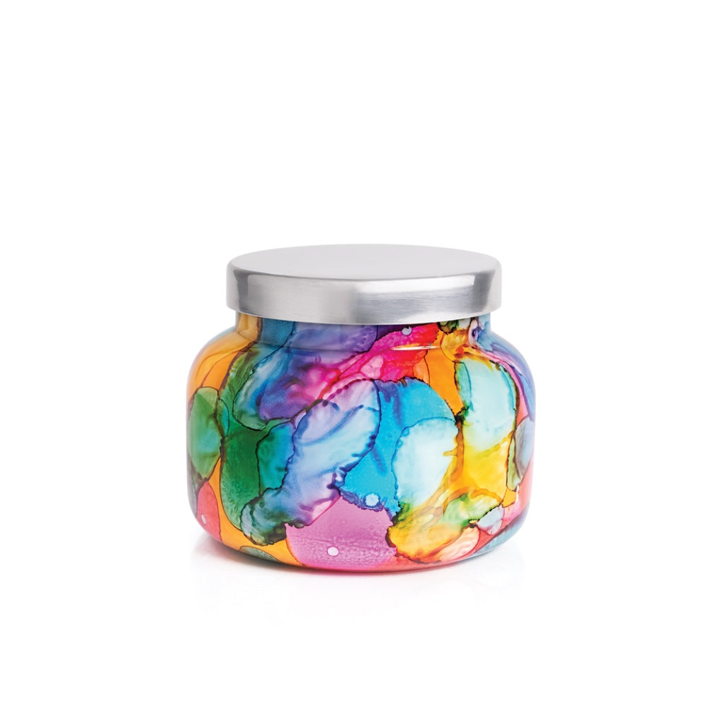 Capri Blue Rainbow Watercolor Signature Jar Candle 19 oz. - Volcano