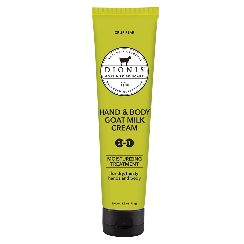 Dionis Goat Milk Hand & Body Cream - Crisp Pear 3.3 oz.