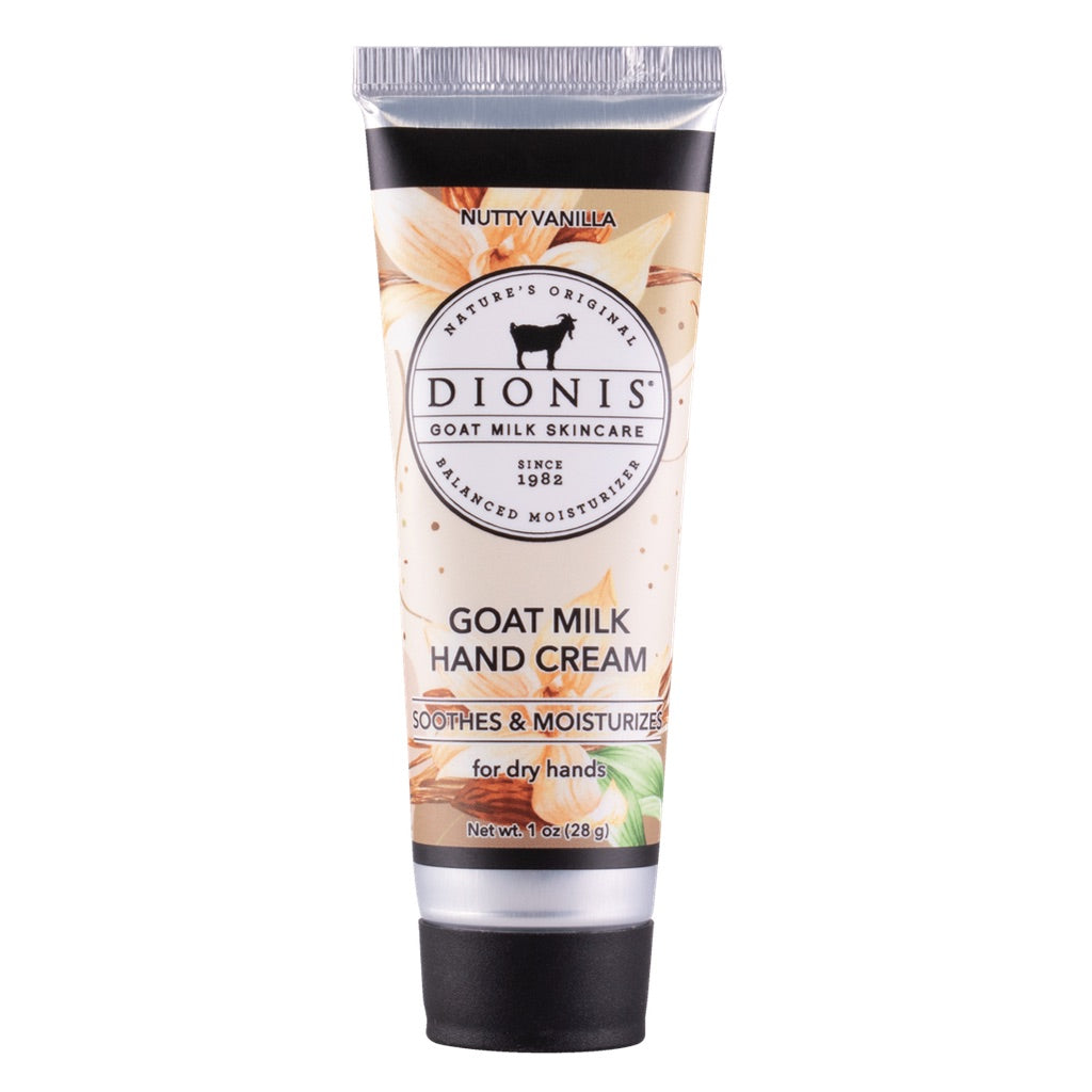 Dionis Goat Milk Hand Cream - Nutty Vanilla 1 oz.