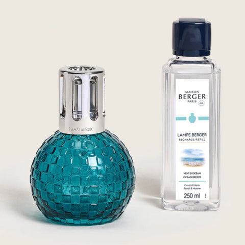 Disco Glass Lampe Berger Gift Set - Green