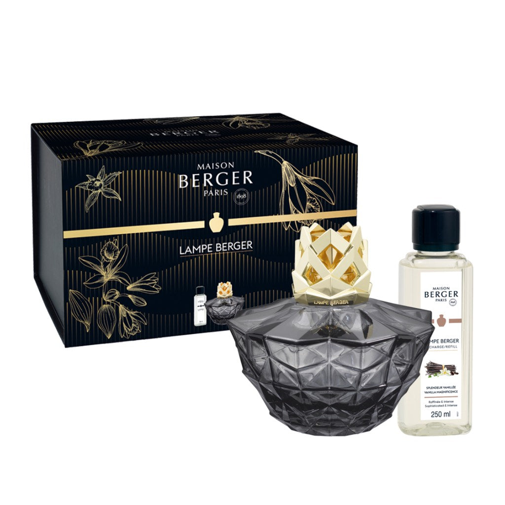 Kali Glass Lampe Berger Gift Set - Black