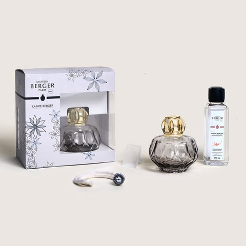 Rosalie Glass Lampe Berger Gift Set - Grey
