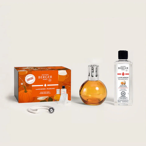 Amber Boule Lampe Berger Lamp Gift Set - Fall Limited Edition
