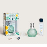 Disco Glass Lampe Berger Gift Set - Frosted Mint