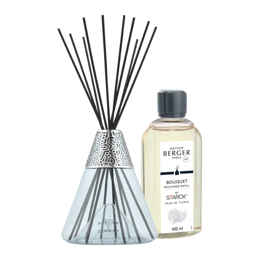 Maison Berger Starck Blue Reed Diffuser Set - Peau De Pierre – Fragrance  Oils Direct