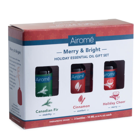 Airome Merry & Bright Holiday Essential Oil Gift Set