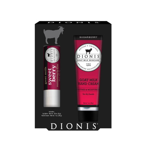 Dionis Goat Milk Hand Cream & Lip Balm Set - Berrylicious
