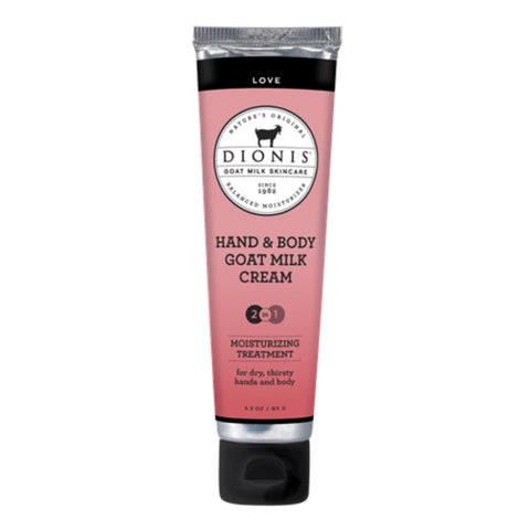 Dionis Goat Milk Hand & Body Cream - Love 3.3 oz.