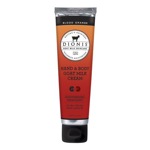 Dionis Goat Milk Hand & Body Cream - Blood Orange 3.3 oz.