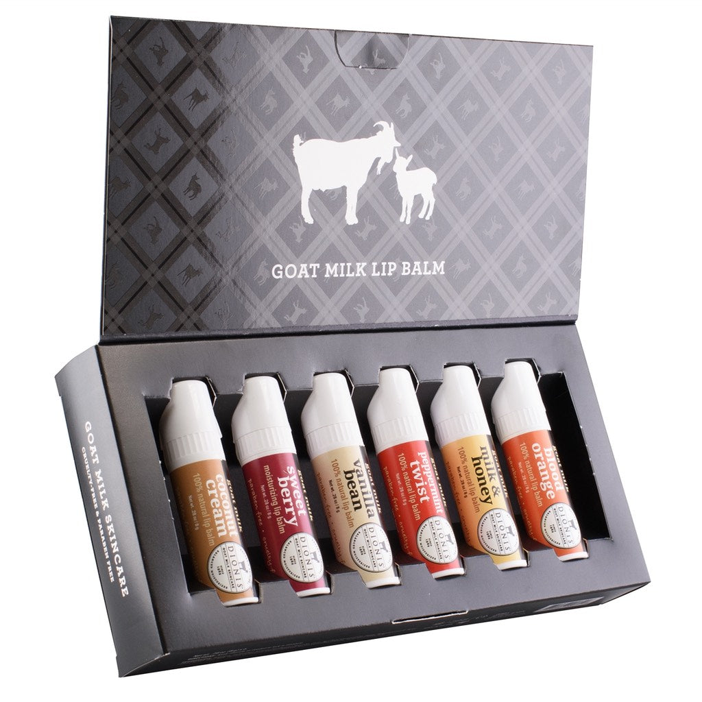 Dionis Goat Milk Lip Balm Gift Set (6 pc)
