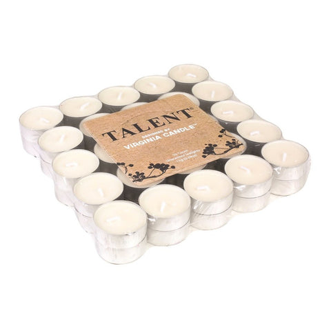 Virginia Candle Unscented Tealights - Pack of 50